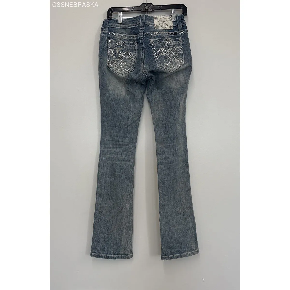 Miss Me Blue Blue Pants Mid Rise Slim Boot - Size 27 - Image 6