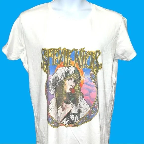 Stevie Nicks white tee! Unisex White Size XL - Image 2