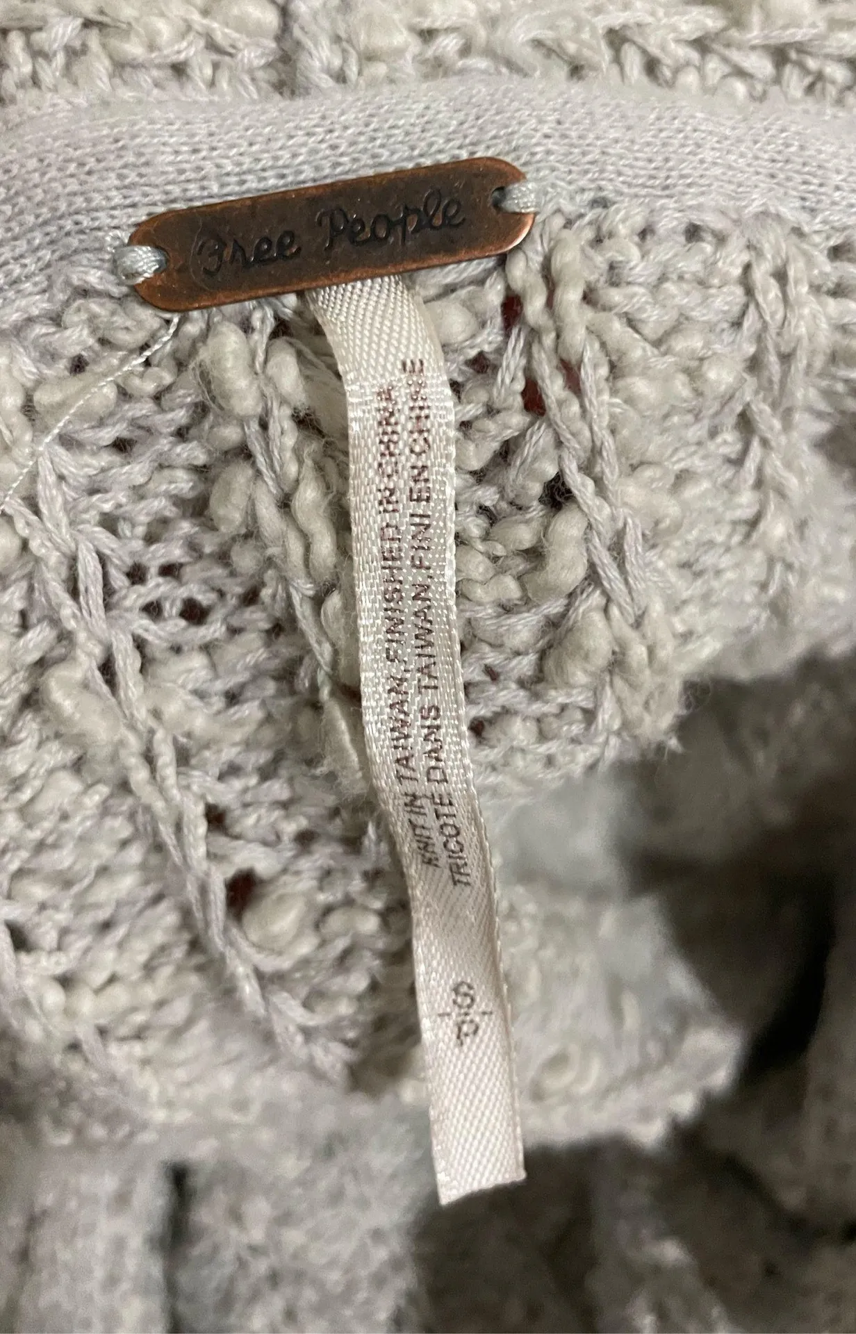 Free People Chunky Knit Oversized Cardigan - Image 3