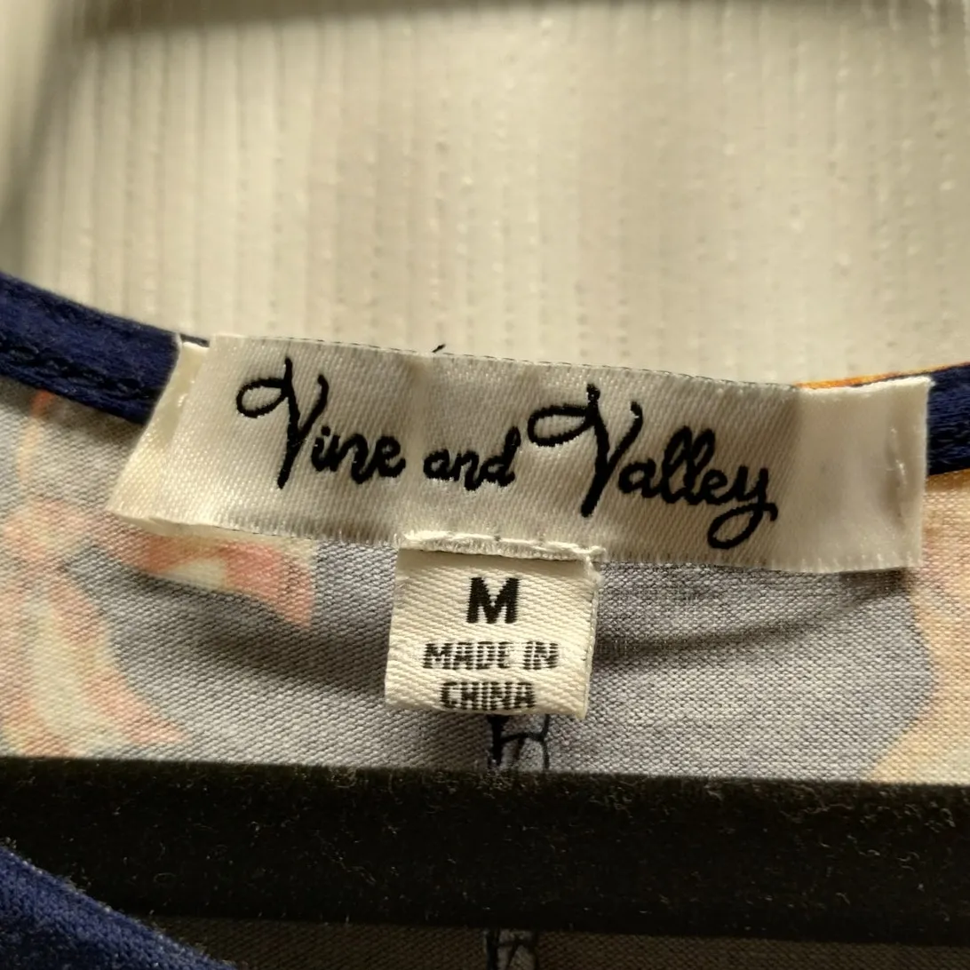 Vine and Valley Size M Navy Blue Cowboy Boots & American Flag Ribbons Tank Dress Size M - Image 5