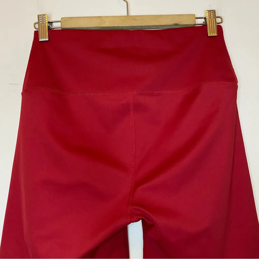 REFORMATION Ecomove High Rise 7” Inseam Biker Short Red Sz Large - Image 7