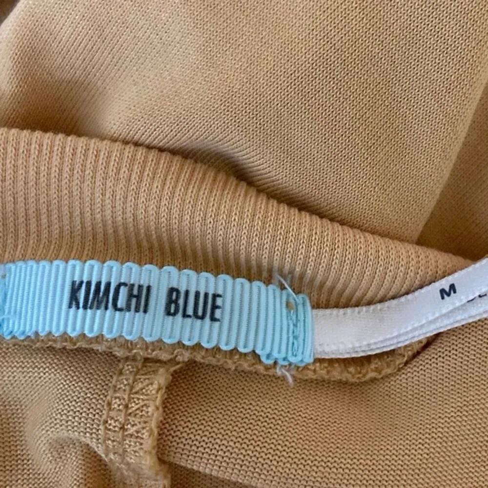 Urban Outfitters Kimchi Blue Yellow Sleeveless Cami Camisole Peplum Tank Top M - Image 5