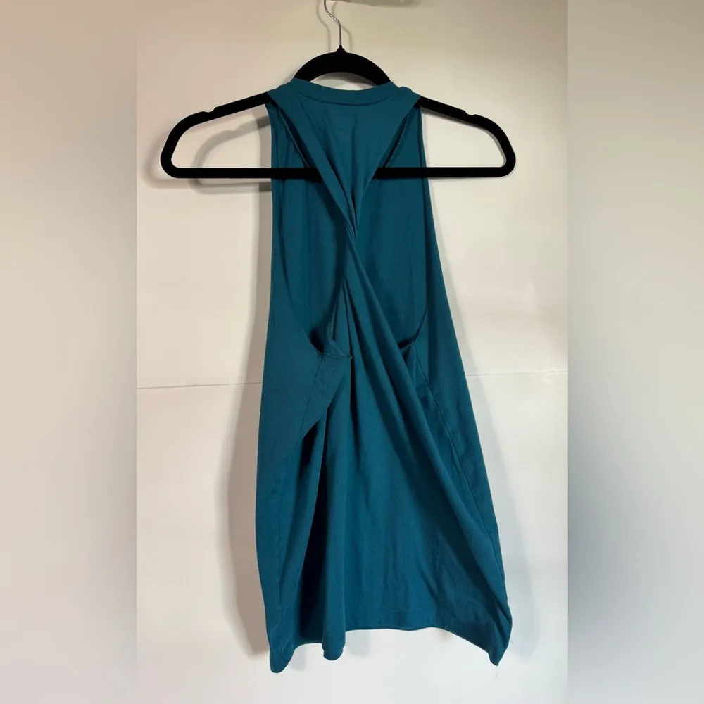 PINK Victoria's Secret “Get on My Level” Twist Back Tank Dark Teal Size XS - Image 6