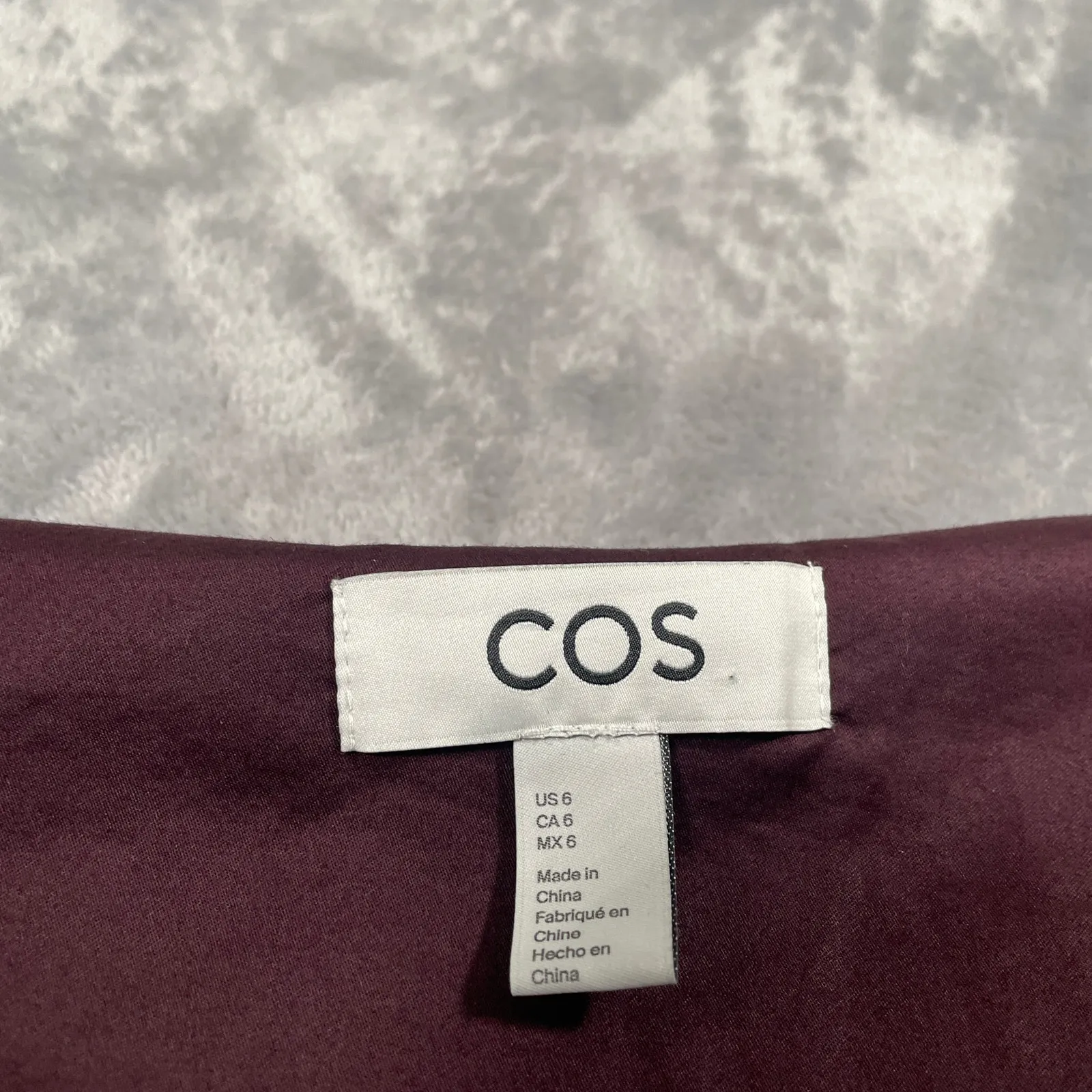 COS Dress 6 Puff Sleeve Midi Prairie Cottage Milkmaid Witchy Goth Flowy Pleated - Image 3