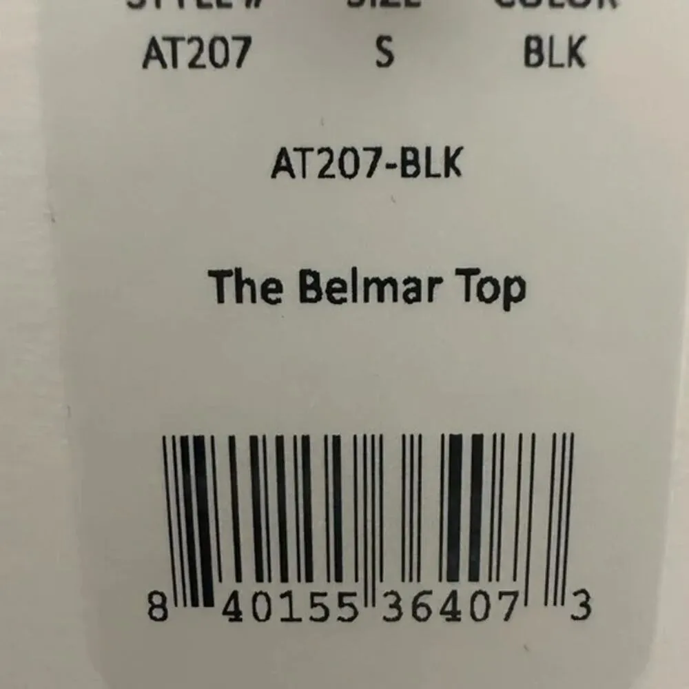 NWT Andie The Belmar Top Twisted V Neck Plunge Bikini Swim Removable Cup M Black - Image 6