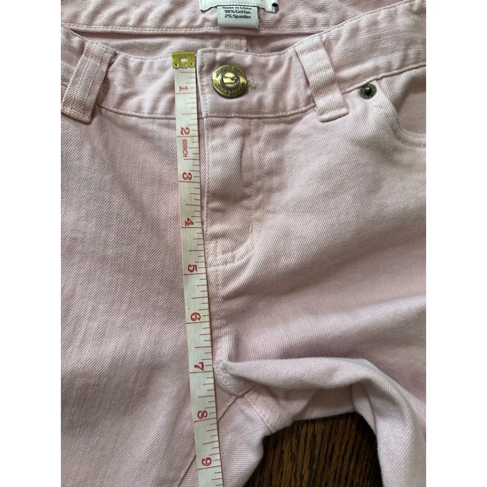 Vineyard Vines Women’s Skinny 5 Pocket Denim Jeans‎ Light Pink Size 4 EUC - Image 11