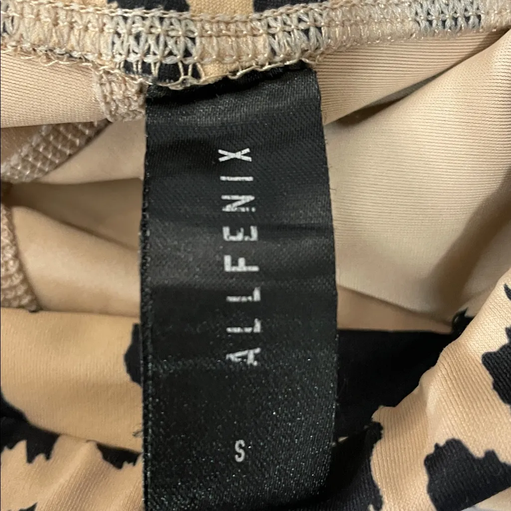 Allfenix Cheetah/Leopard Print 7/8 Leggings Tan - Image 7