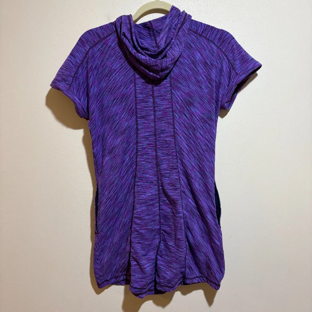 Title Nine Wildflower Purple Space Dye Bonny Tunic Dress Hoodie - Image 10