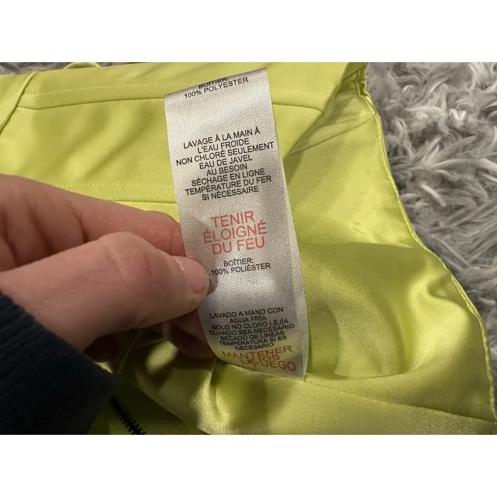 Jason Wu Lime Satin Crop Top Small S FLAW - Image 6