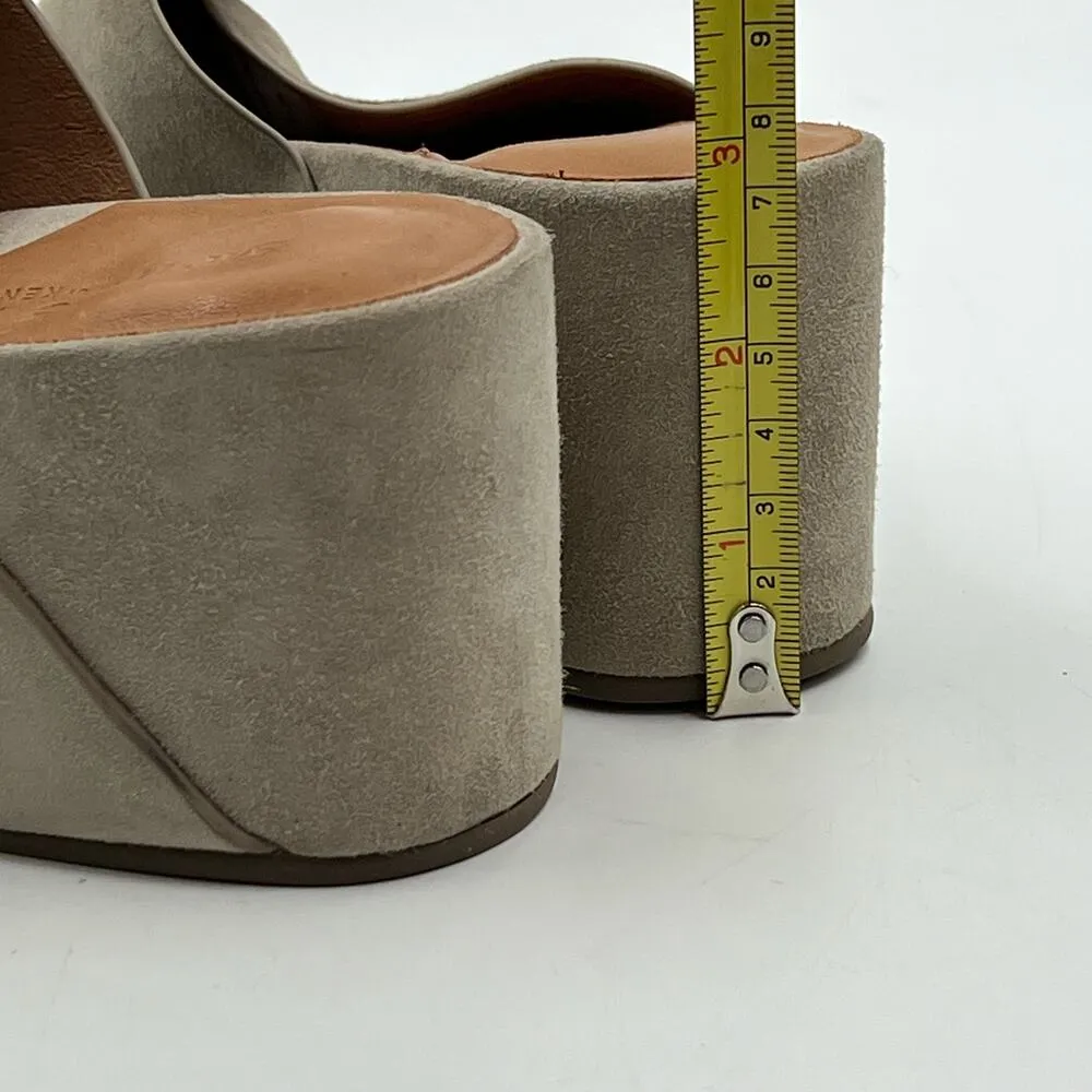 Gentle Souls by Kenneth Cole Gisele 65 Suede Mules Gray Leather - Image 12
