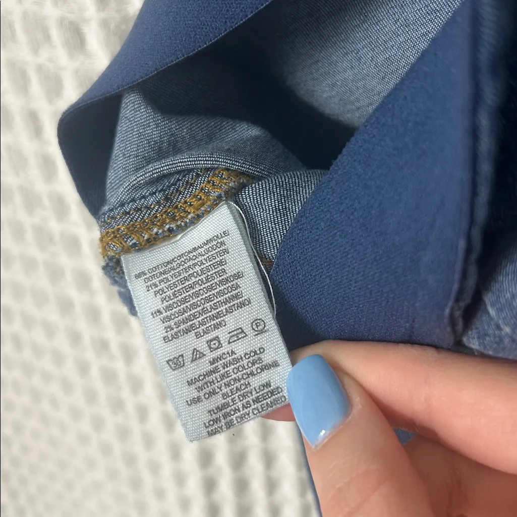 Free People Penny Pull-On Flare Jeans Elastic Waist Size 31 - Image 11