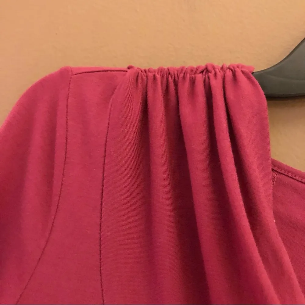 Lole Lola Tunic Long Sleeve Asymmetric Dress‎ Fuchsia Pink Purple Small - Image 5