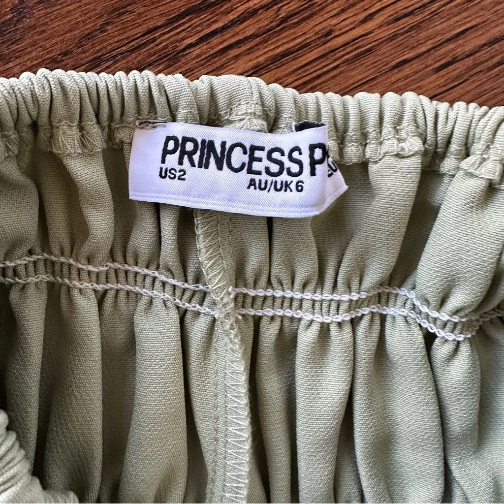 Princess Polly  Green Smocked short - Image 7
