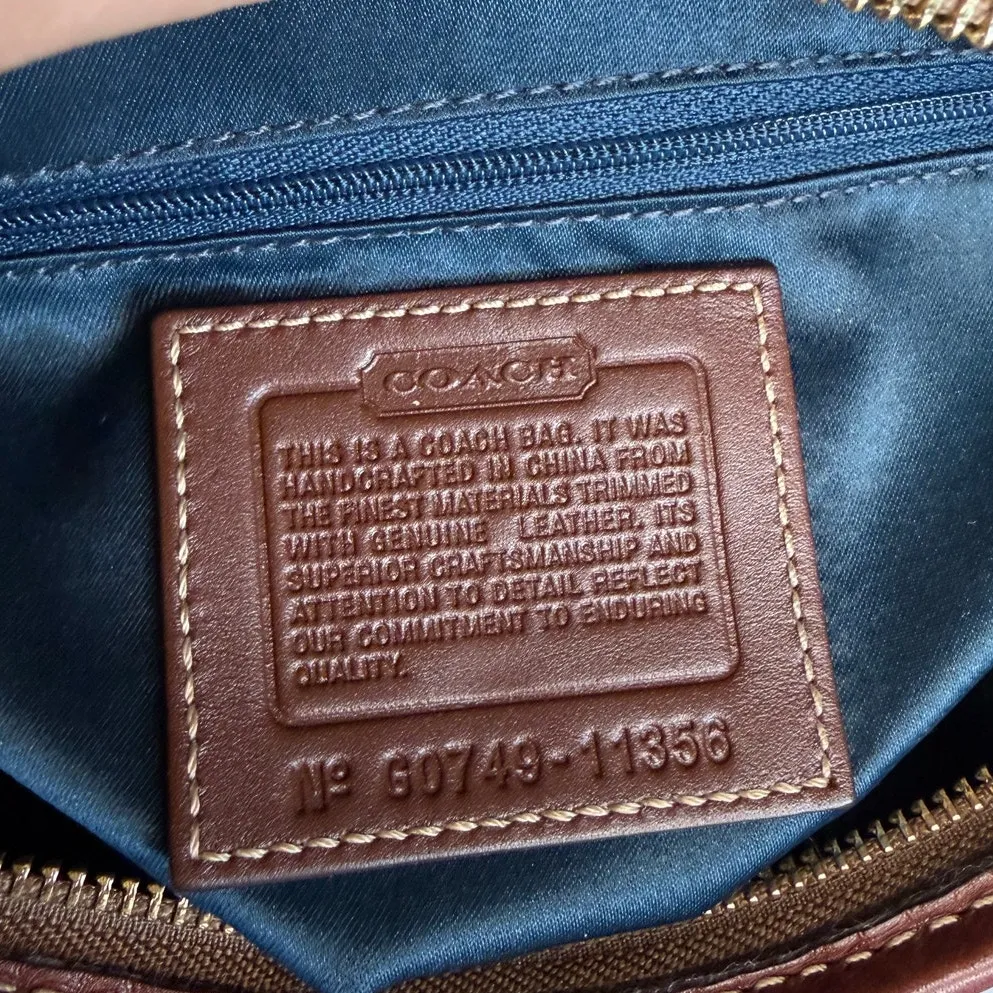 y2k Coach Bleeker 11356 Holiday Patchwork Hobo Bag Purse - Image 4