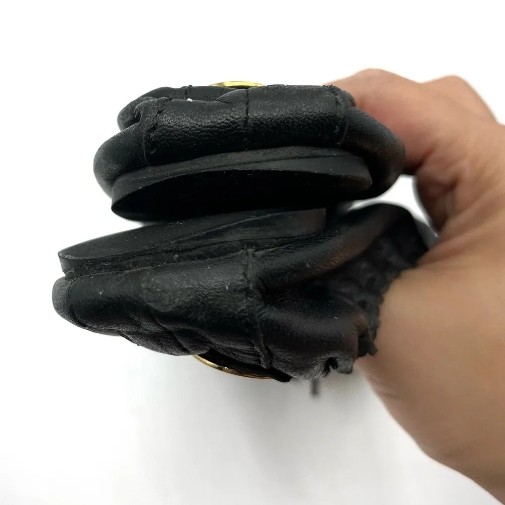 Tory Burch Reese Tassel Ballet Flats Women’s Size 6.5 Black Leather Gold Logo - Image 5