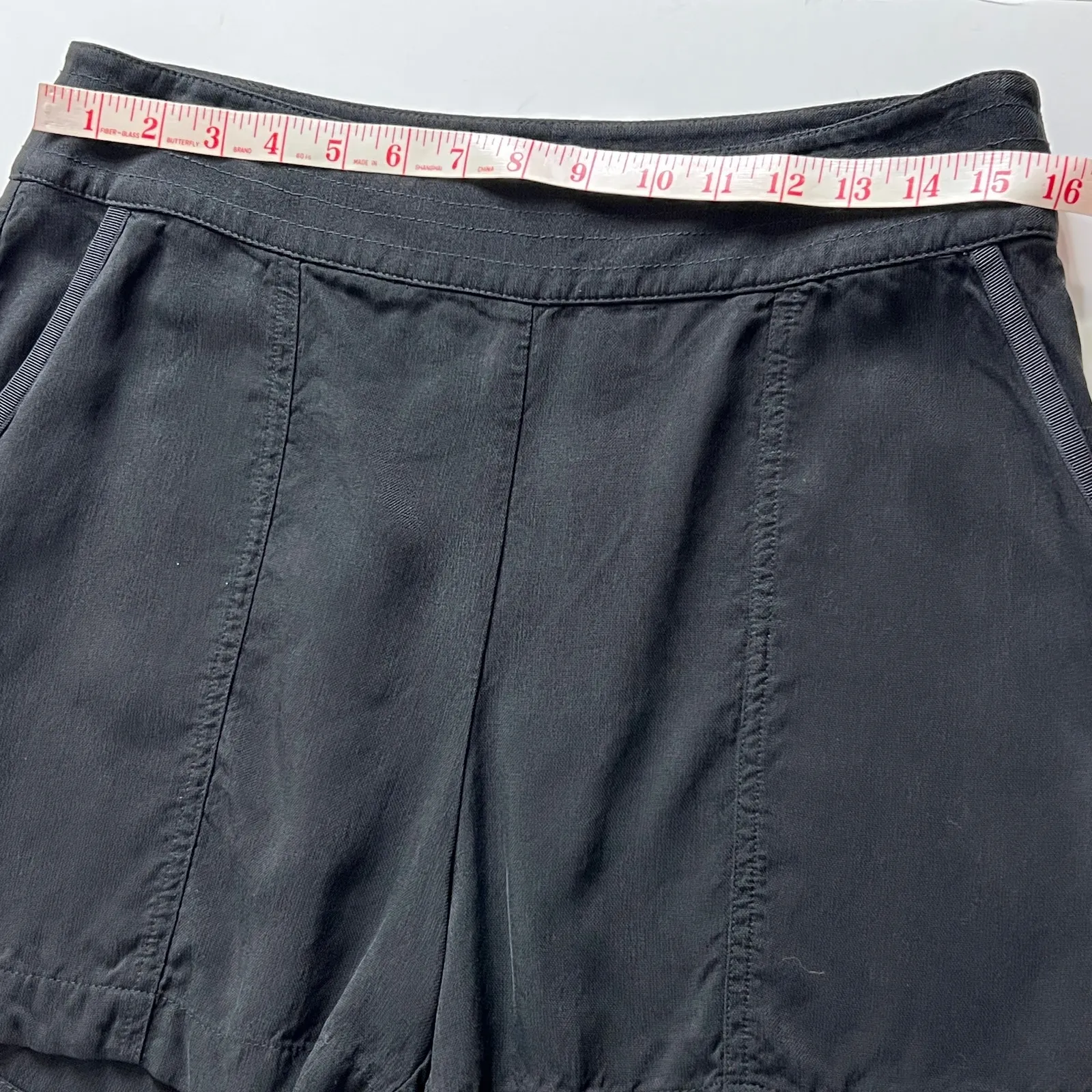 Derek Lam Athleta Central Park Shorts Black Size 10 - Image 8