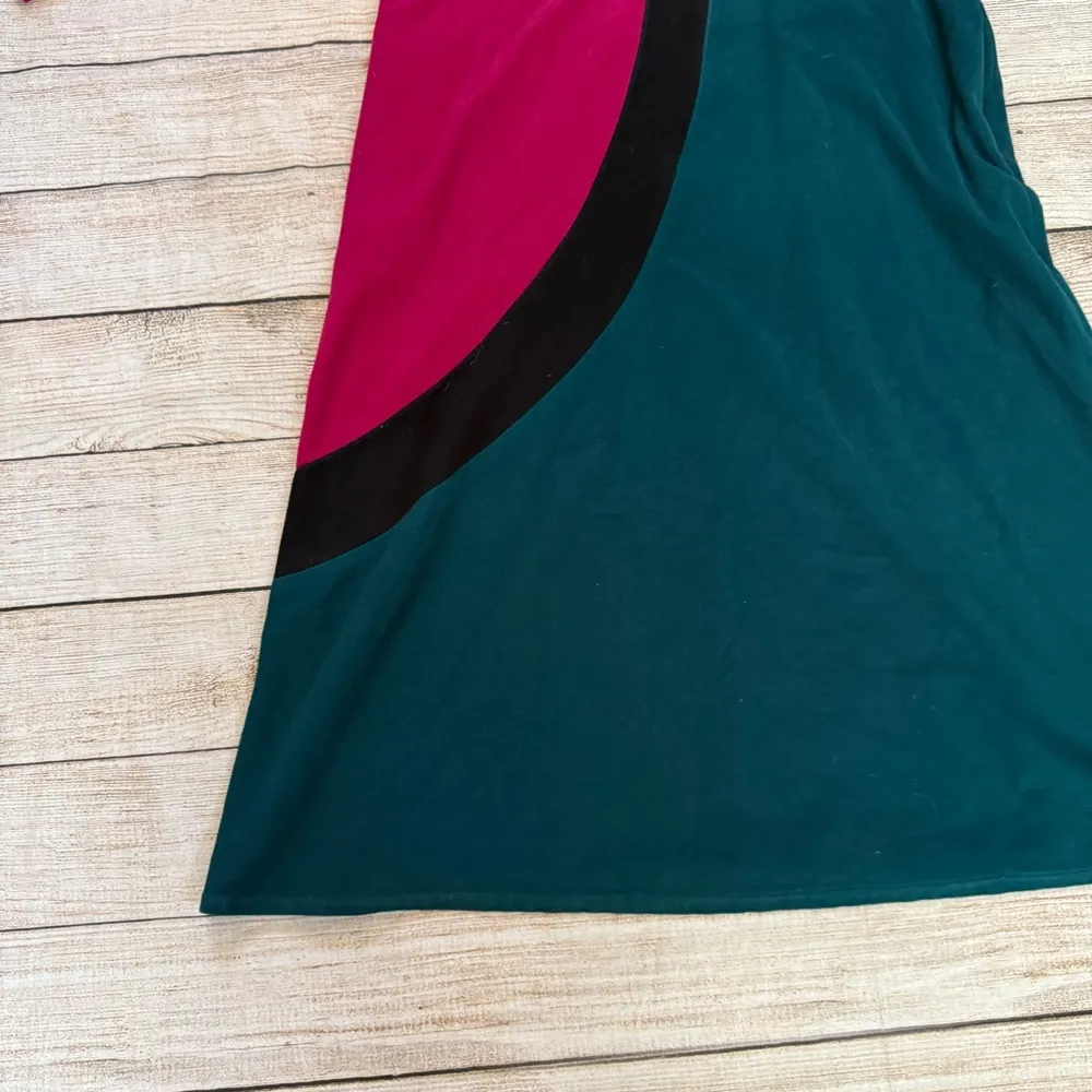 Vintage Vanity Fair pink green house dress no size tag - Image 2