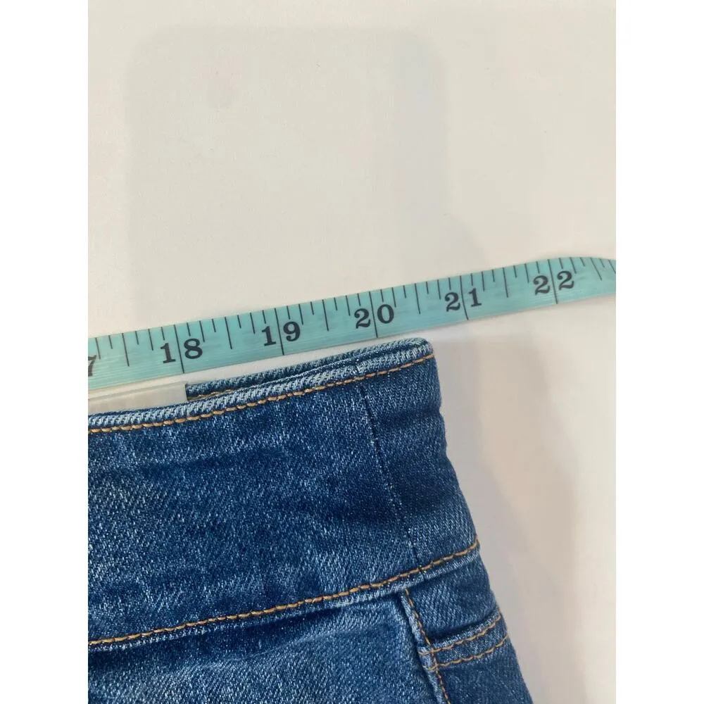 Torrid Slit Front Denim Jean Midi Skirt NWT Sz 18 Cotton Pencil Whiskered - Image 11