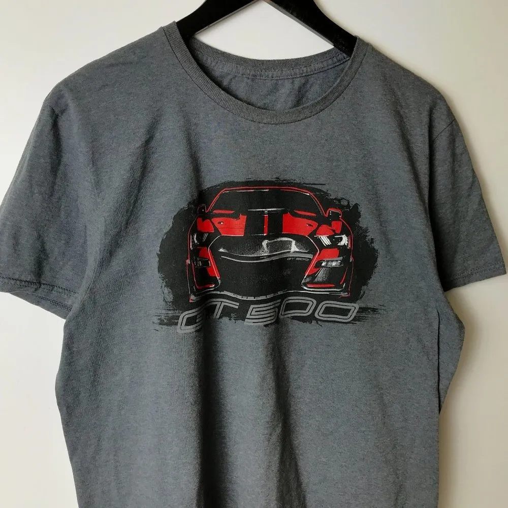 Ford Performance GT 500 T Shirt Racing Car Brand Graphic Tee Short Sleeve Gray L - Image 13