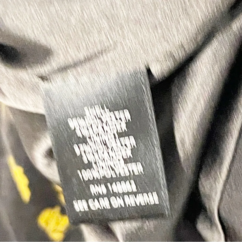 Torrid Plus Size 1X Black Yellow Gold Floral Drape Front‎ Blazer Jacket - Image 5