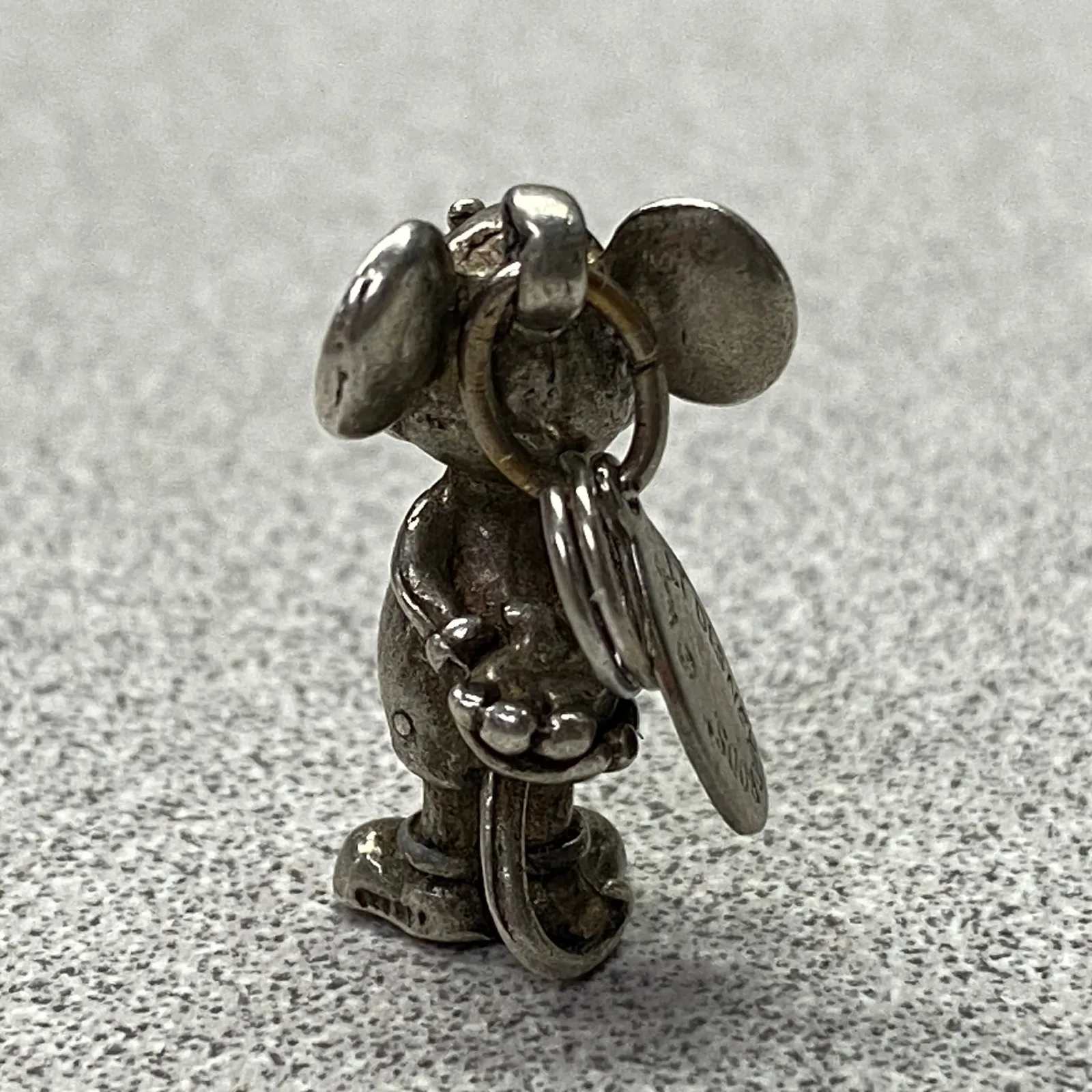 Vintage Sterling Silver Mickey Mouse Charm Pendant Disney Collectible - Image 2