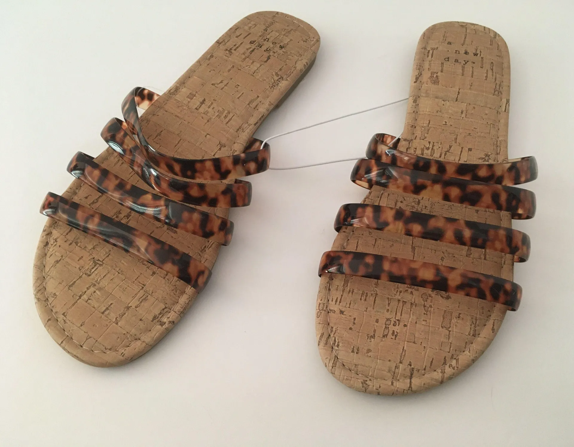 Leopard Sandals, Size 9 Tan - Image 5