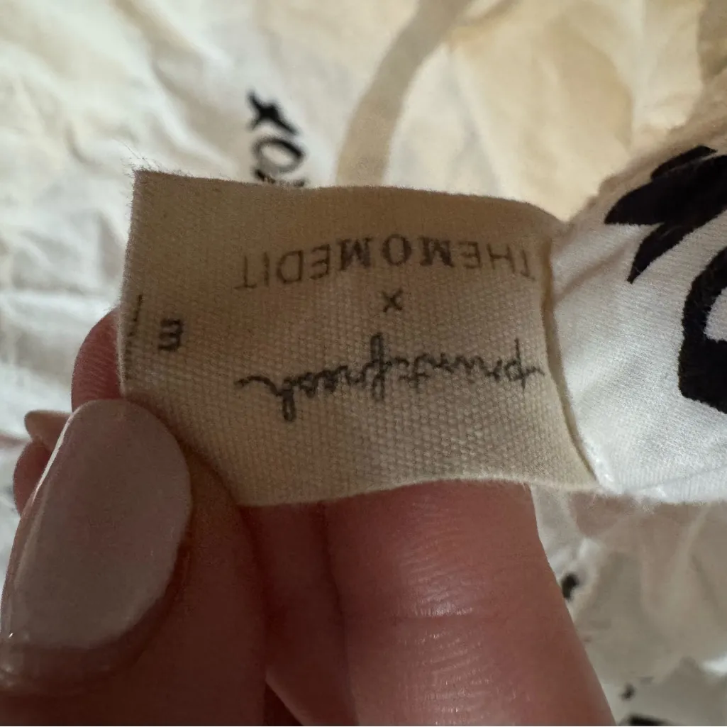 Printfresh x The Mom Edit White Pajama Pants XOXO Size Medium - Image 4