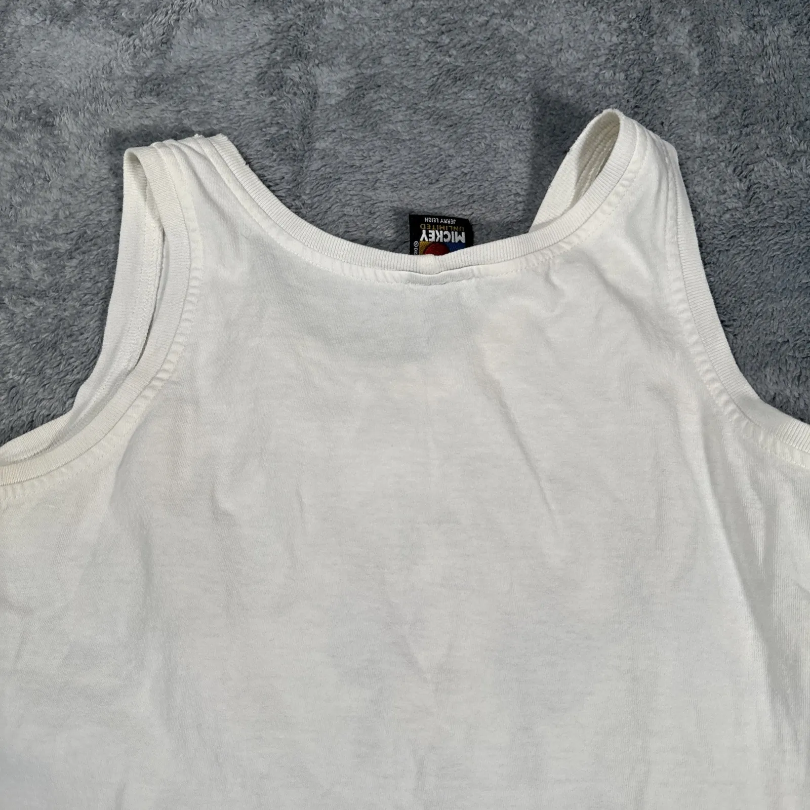 VTG 90s Women's SZ L Mickey Disney Mickey Mouse Tank Top Shirt USA HAWAII FLOWER Size L - Image 9