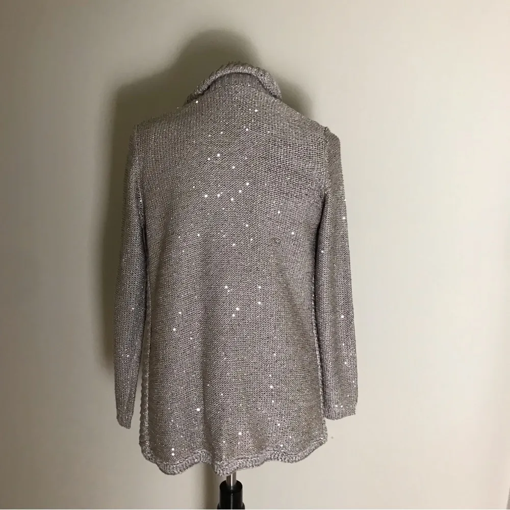 Chicos Sequin Dazzle Corrine Cocoon Sweater and Tank Set - Image 4