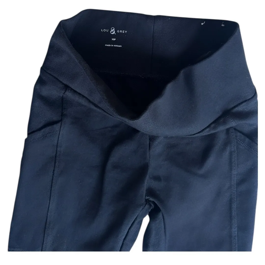 Lou & Grey Luvstretch Side Pocket cargo Leggings extra small black ankle pants - Image 3