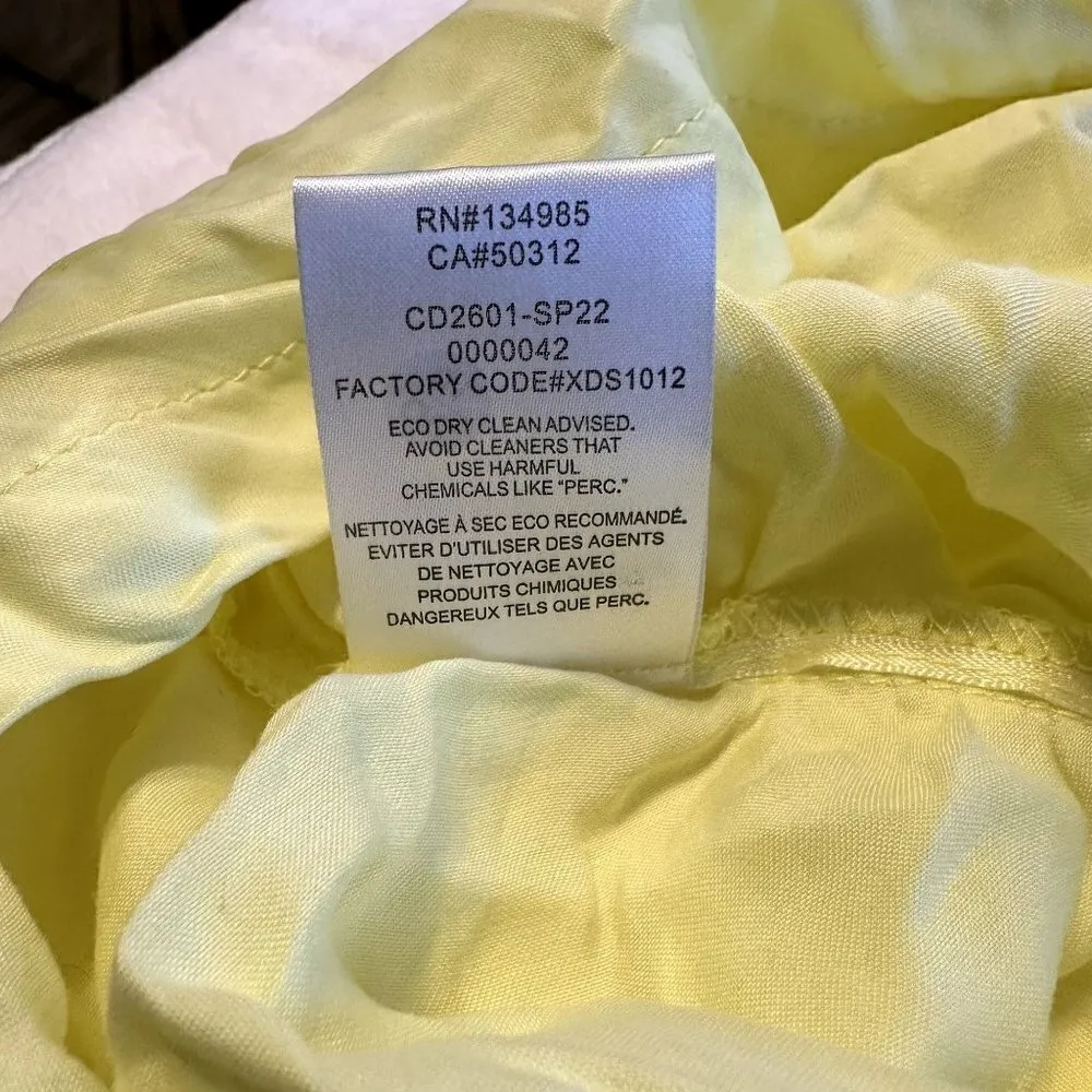 NWT For Love & Lemons Yellow Rana Mini Dress - Size Large - Image 5