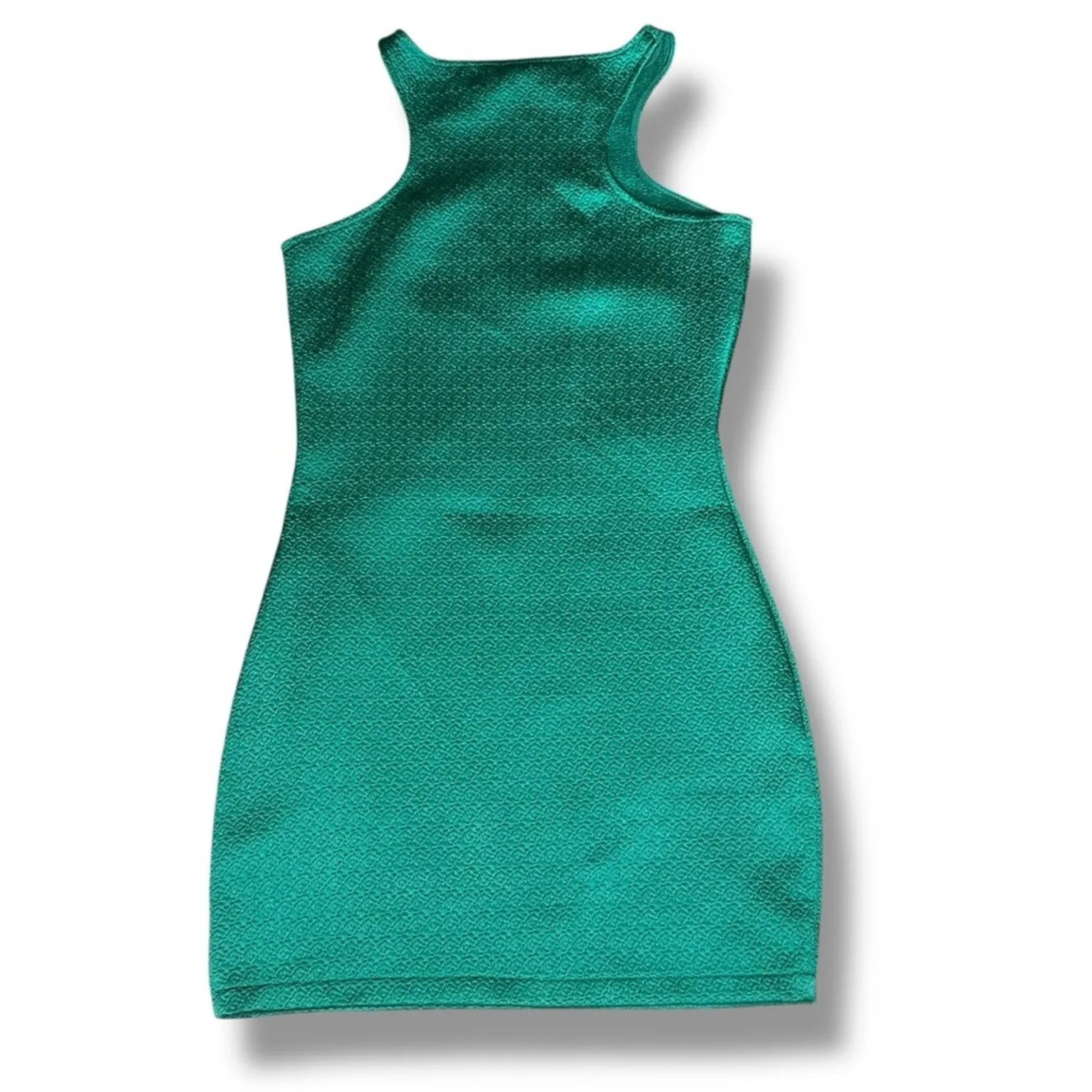 MNG Mango bodycon sleeveless dress NEW Green - Image 3