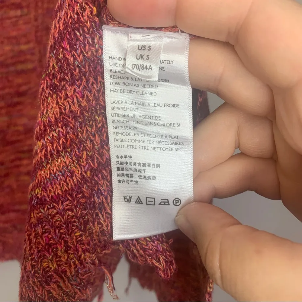 Free People Multicolor Knit Prism Pullover Sweater Size S - Image 9