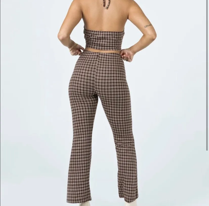 Princess Polly Checkered Brown Set - Image 2