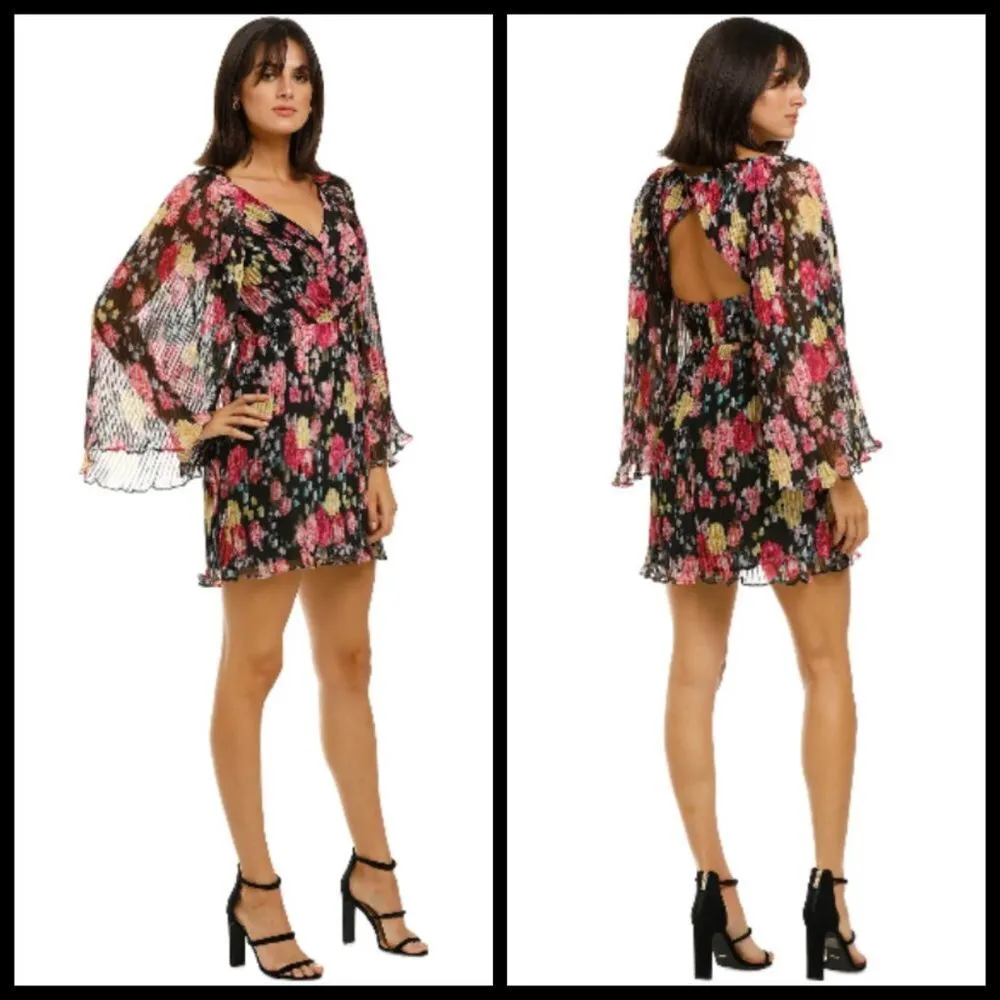 💕TALULAH💕 Midnight Fiesta Mini Dress ~ Floral Print Small S NWOT - Image 4