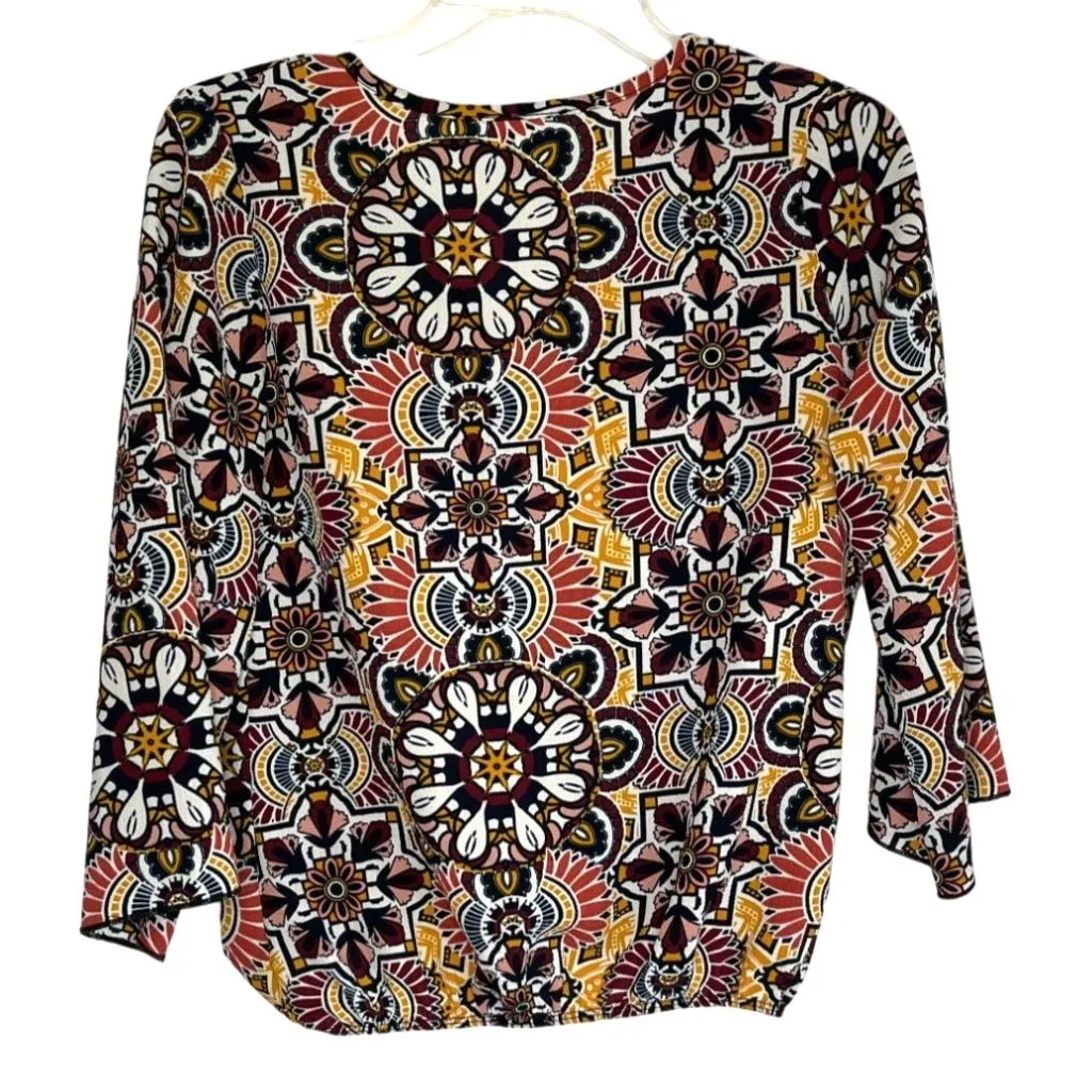 Cropped Top Boho Poet 3/4 Length Sleeve Size S Free Kisses Festival - Image 2