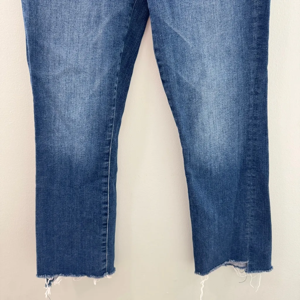 MOTHER The Insider Crop Step Fray Sweet and Sassy 26 Blue - Image 3