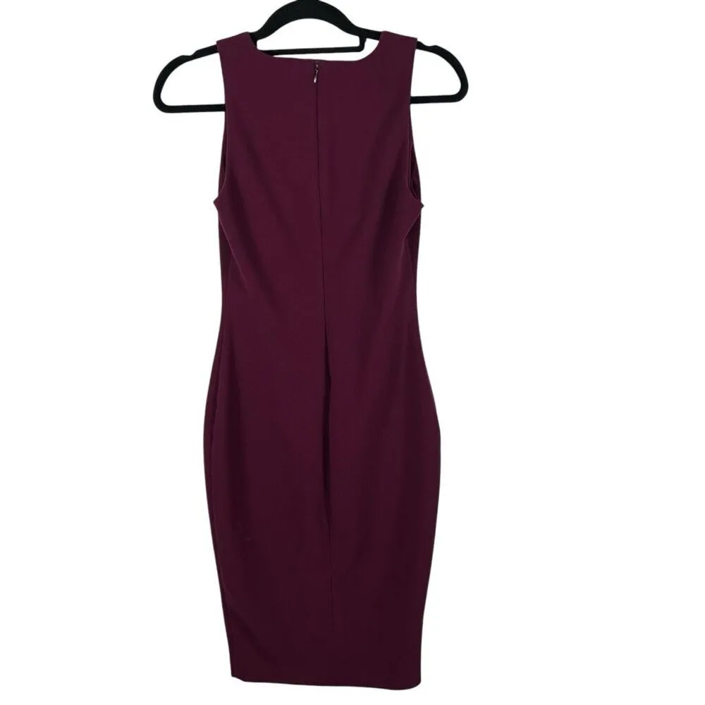 Likely Park Dress in Plum V-neck Sheath Bodice Sleeveless Womens Size‎ 6 - Image 3