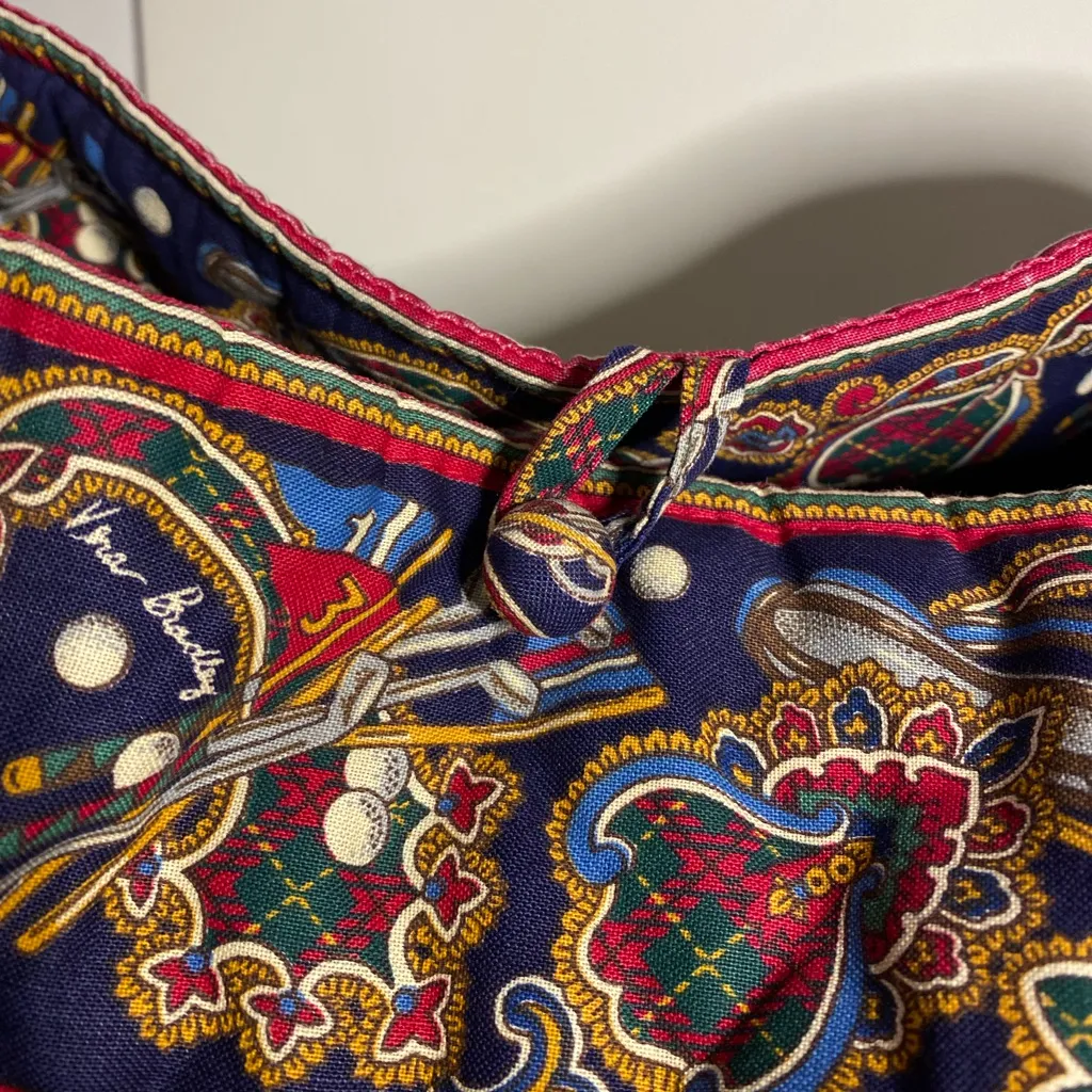 Vintage Vera Bradley Gold Quilted Tote Bag Retired Pattern EUC - Image 4