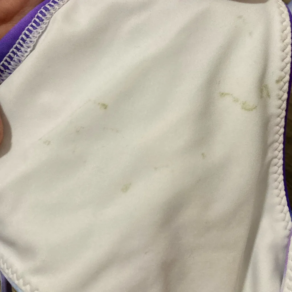 White Fox Boutique Vibrant Purple and Pink Ombré Bikini Set Size Small - Image 4