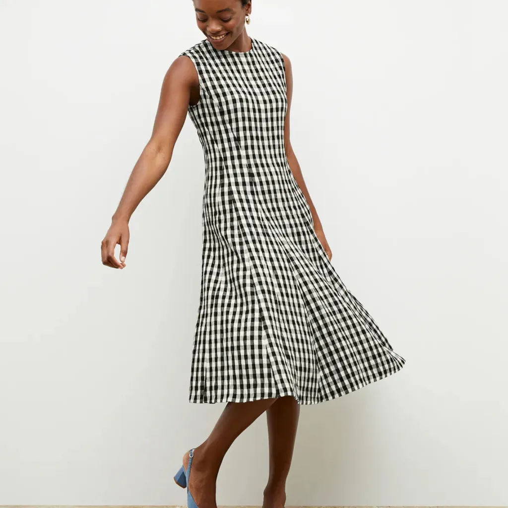 MM LaFleur NEW The Nyla Dress in Luxe Gingham - Image 3