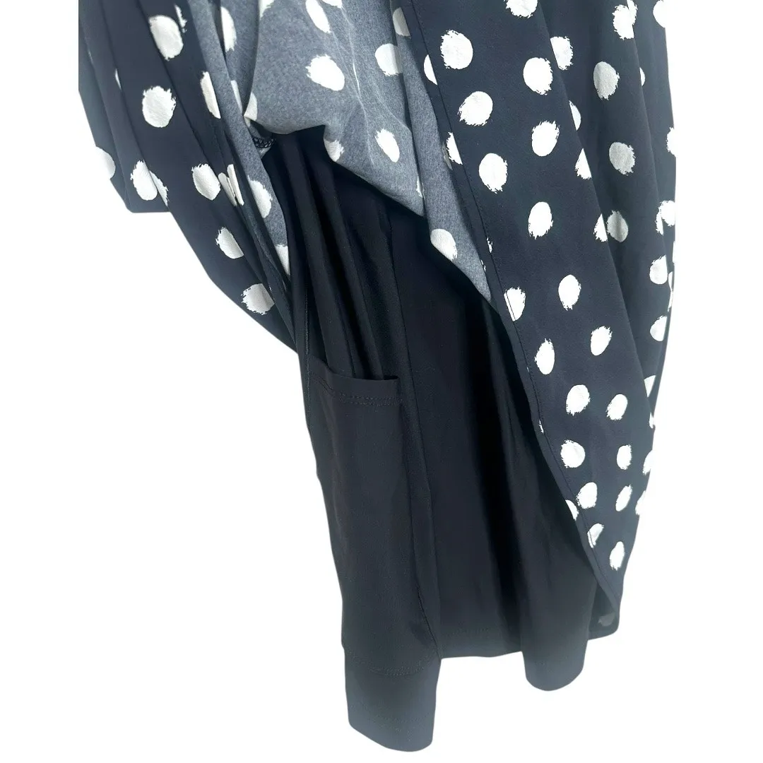 Outdoor Voices The Exercise Dress In Black and White Polkadots Size XL - Image 4