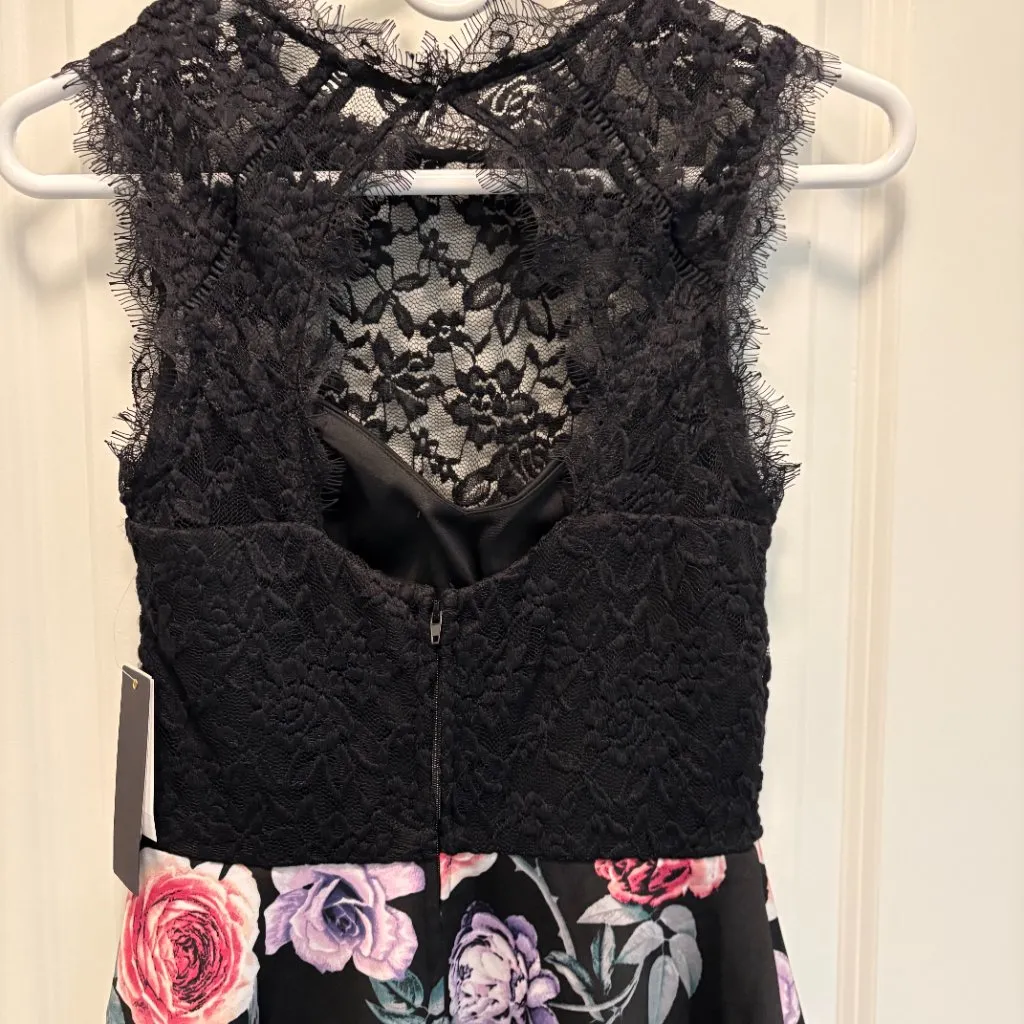 Jodi Kristopher Lace Top with Built in Bra Fit & Flare Dress Size 3/4 NWT - Image 6