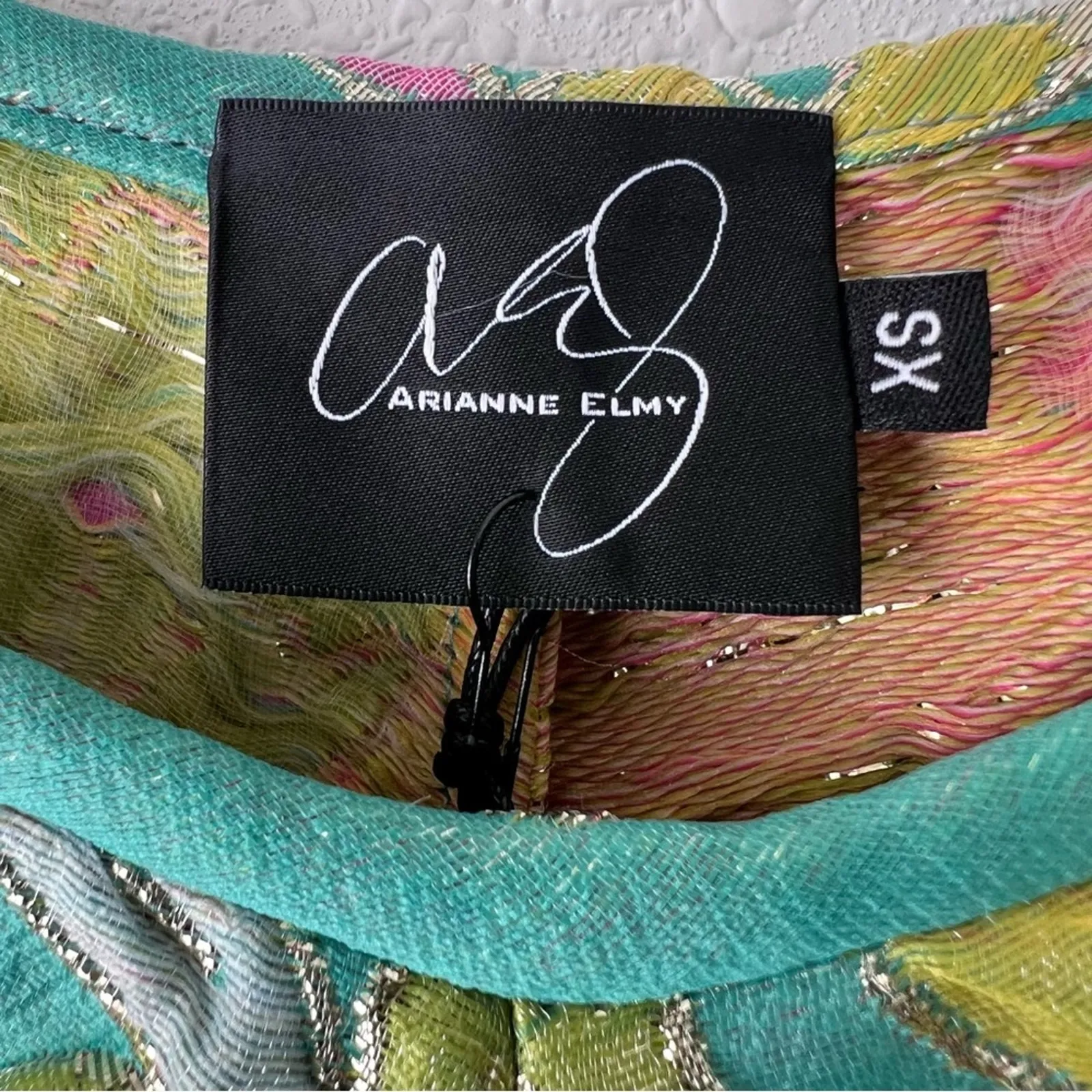 Arianne Elmy Good Luck Dress Green Floral Jacquard NWT size XS - Image 7