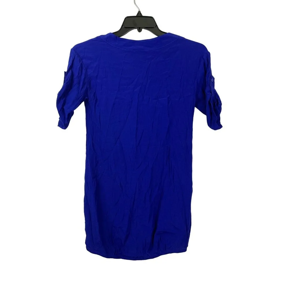 BCBGMaxazria Women's Royal Blue Top - Image 2
