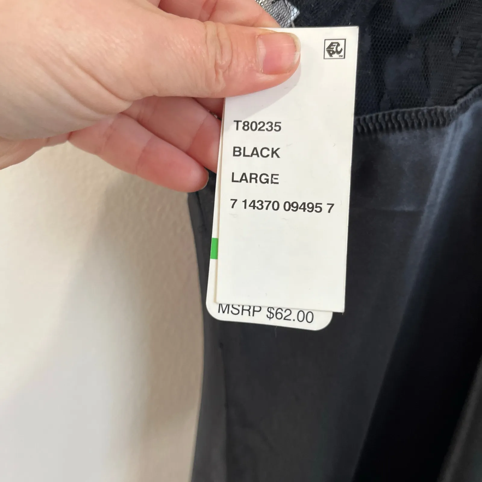 Flora Nikrooz Stella Slip Dress Black Satin Lace Trim Whimsigoth L NWT Elegant Size L - Image 5