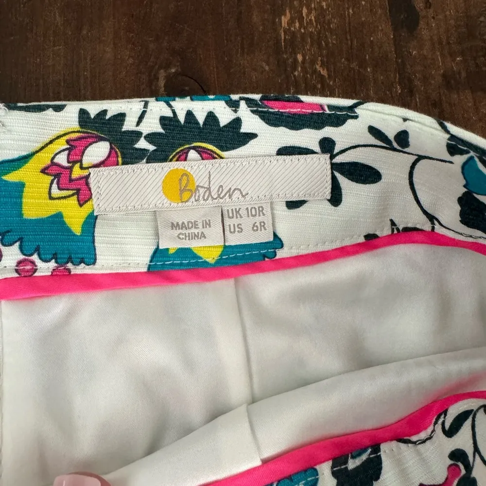 Boden Floral Pencil Skirt in Ivory Exotic Garden White Size 6 - Image 11