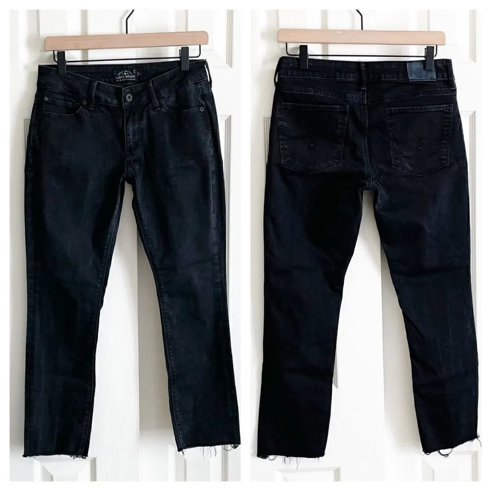 Lucky Brand Ankle Lolita Skinny Black Gray Jeans - Image 4