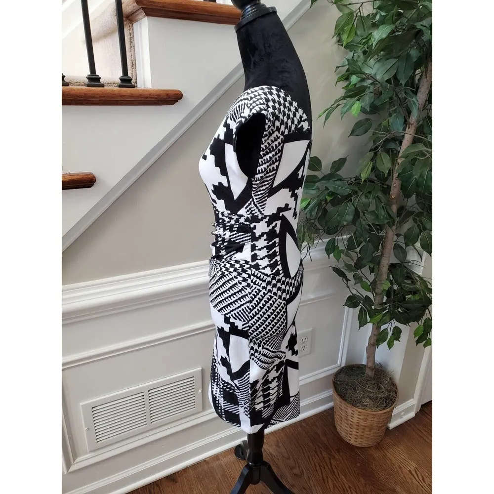 New Directions Women Polyester Round Neck Sleeveless Casual Knee Length Dress S - Image 6