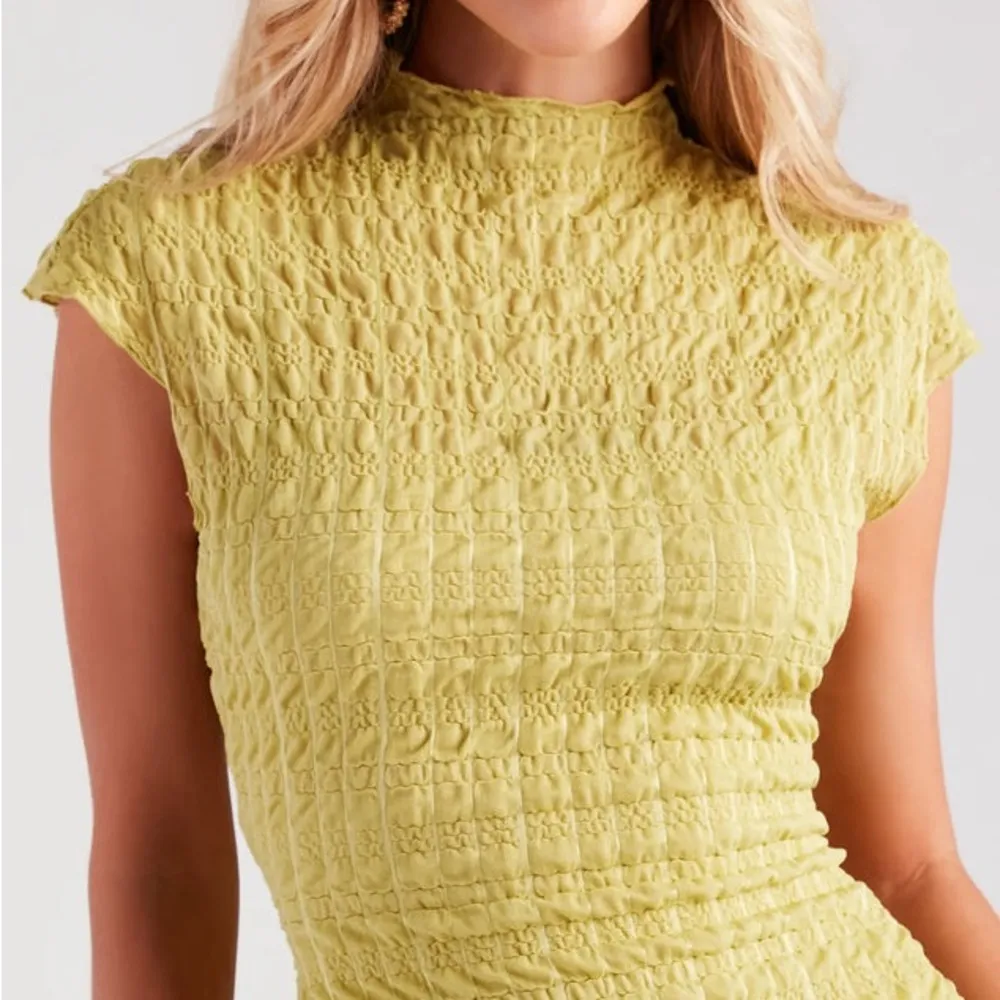 Green High Neck Mini Dress - Image 2